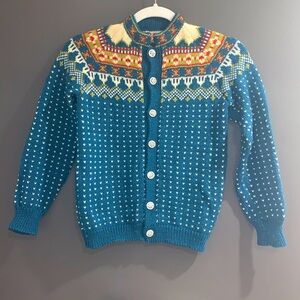 Vintage Viking knit abstract pattern size 9/10 years
